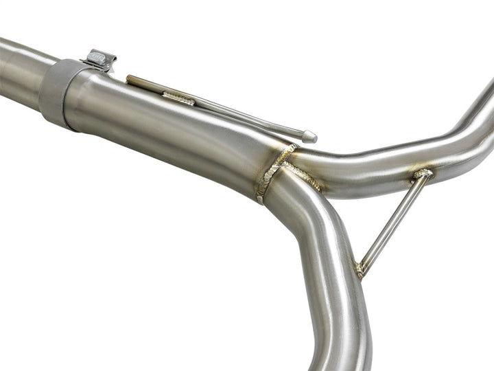 aFe Takeda Exhaust 304SS Dual Cat-Back w/ Black Tips 13-17 Honda Accord LX/EX/EX-L Sedan L4 2.4L - Bull Strap