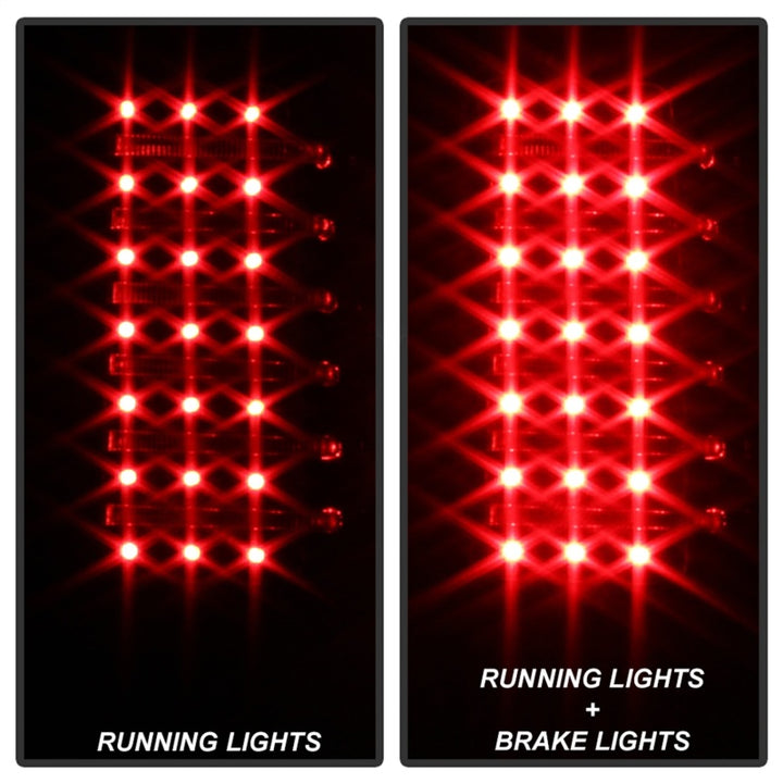 xTune Hummer H3 06-09 ( Non H3T ) LED Tail Lights Black ALT-ON-HH306-LED-BK - Bull Strap