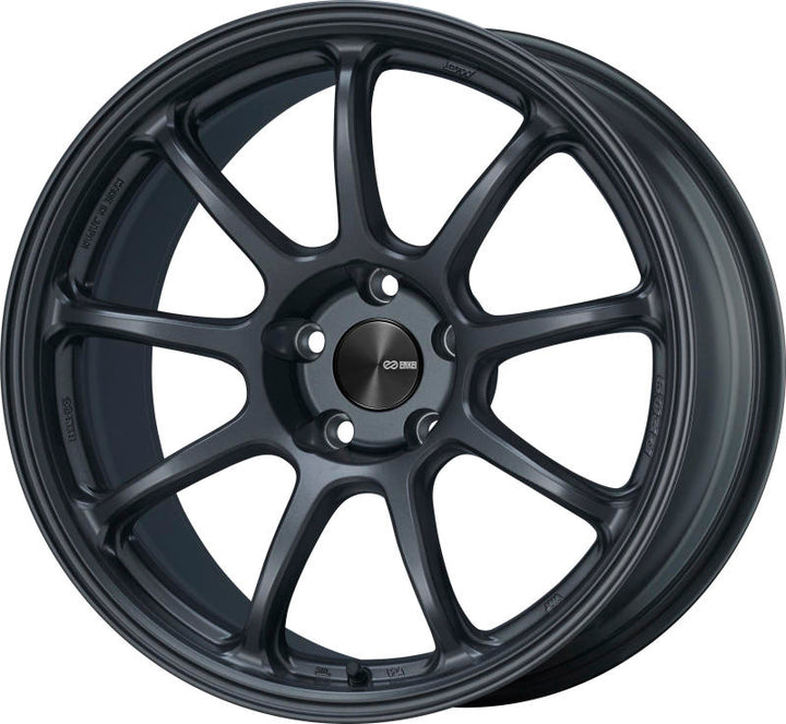 Enkei T6R 18x8 40mm Offset 5x114.3 Bolt Pattern 72.6 Bore Gloss Gunmetal Wheel - Bull Strap