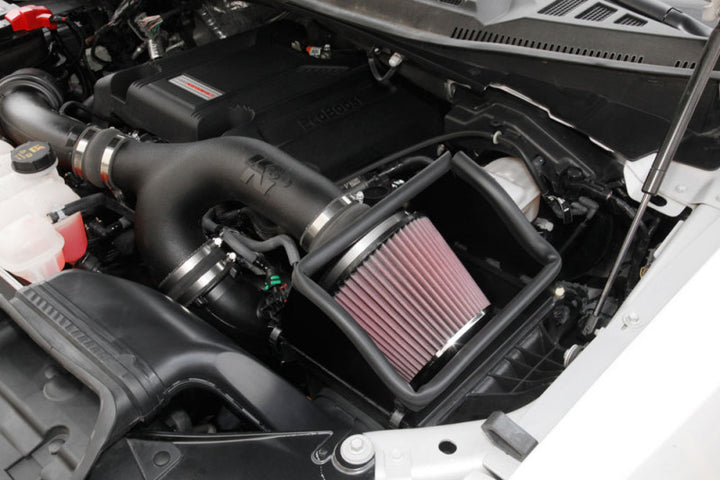 K&N 2017-2018 Ford F-150 Ecoboost 3.5L F/I AirCharger Performance Intake - Bull Strap