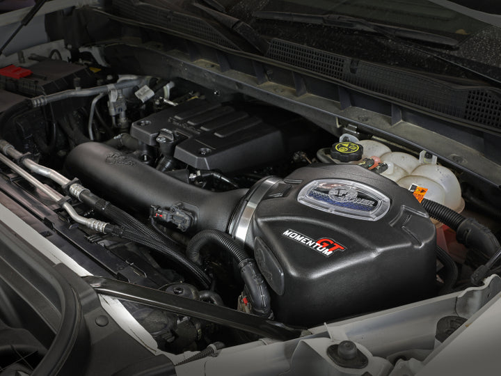 aFe Momentum GT Pro 5R Cold Air Intake System 19 GM Silverado/Sierra 1500 V6-2.7L (t) - Bull Strap