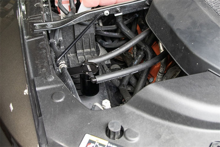 Corsa 2021-2024 Dodge Ram TRX Crew Cab Aluminum Oil Catch Can w/Mounting Bracket - Bull Strap