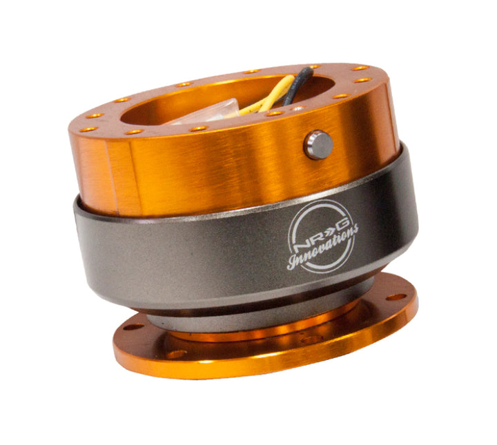 NRG Quick Release Gen 2.0 - Rose Gold Body / Titanium Chrome Ring - Bull Strap