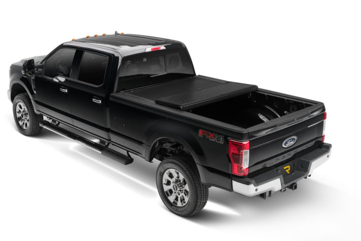 UnderCover 17-20 Ford F-250/F-350 6.8ft Armor Flex Bed Cover - Black Textured - Bull Strap