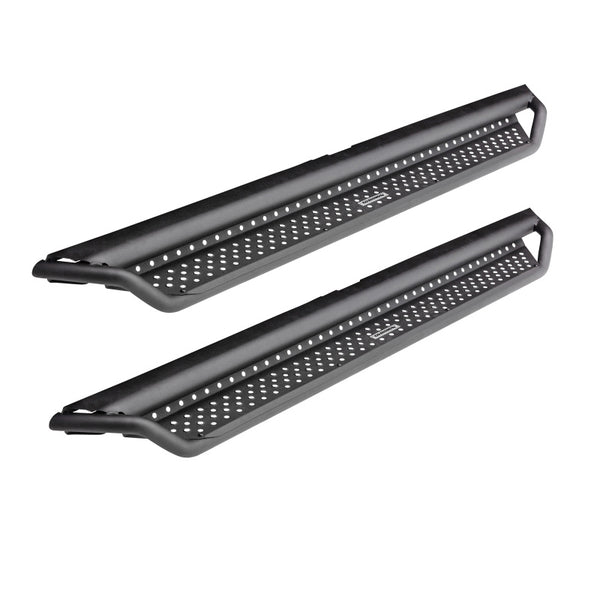 Go Rhino Dominator Extreme D1 Side Steps - Tex Blk - 87in - Bull Strap