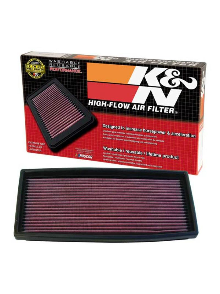 K&N 97-96 Ford 4.9L/5.0L / 87-97 5.8L/7.5L Drop In Air Filter - Bull Strap