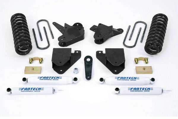 Fabtech 99-00 Ford F250/350 2WD w/Gas & 6.0L Diesel 6in Basic Sys w/Perf Shks - Bull Strap