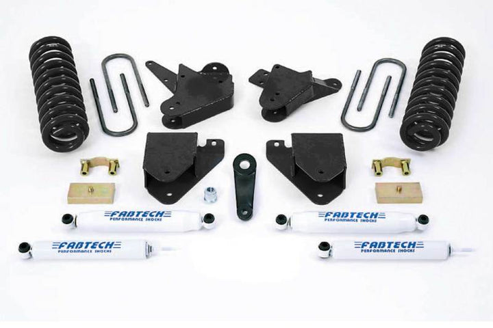 Fabtech 99-00 Ford F250/350 2WD w/Gas & 6.0L Diesel 6in Basic Sys w/Perf Shks - Bull Strap