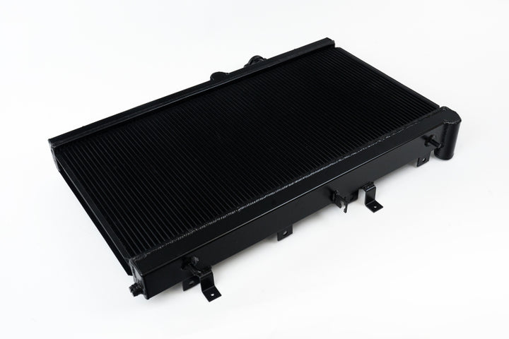 CSF 02-07 Subaru WRX/STI Radiator - Black Finish - Bull Strap