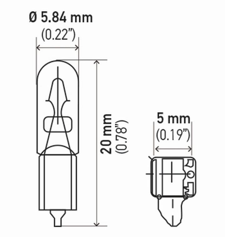 Hella Bulb 2721 12V 12W W2X46D T15 (2) - Bull Strap