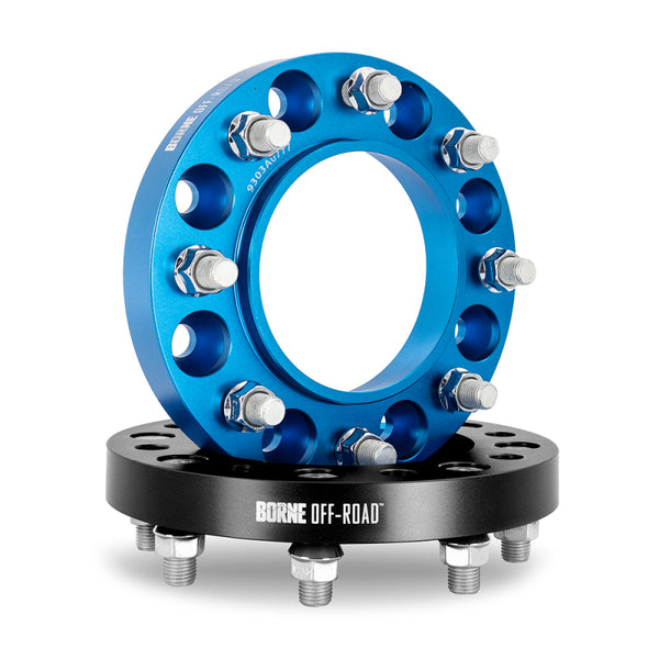 Borne Off-Road Wheel Spacers 8X165.1 121.3 38.1 M14 Blk - Bull Strap