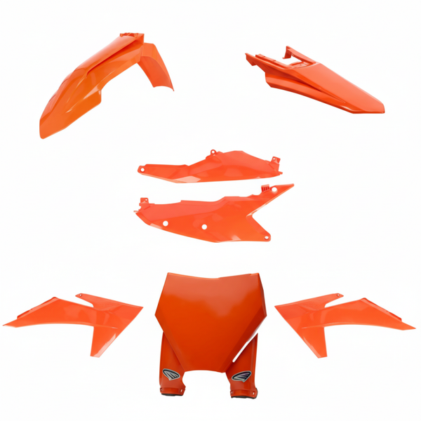 Cycra 23-24 KTM SX/SX-F/XC/XC-F 5 Piece Body Kit - Orange - Bull Strap