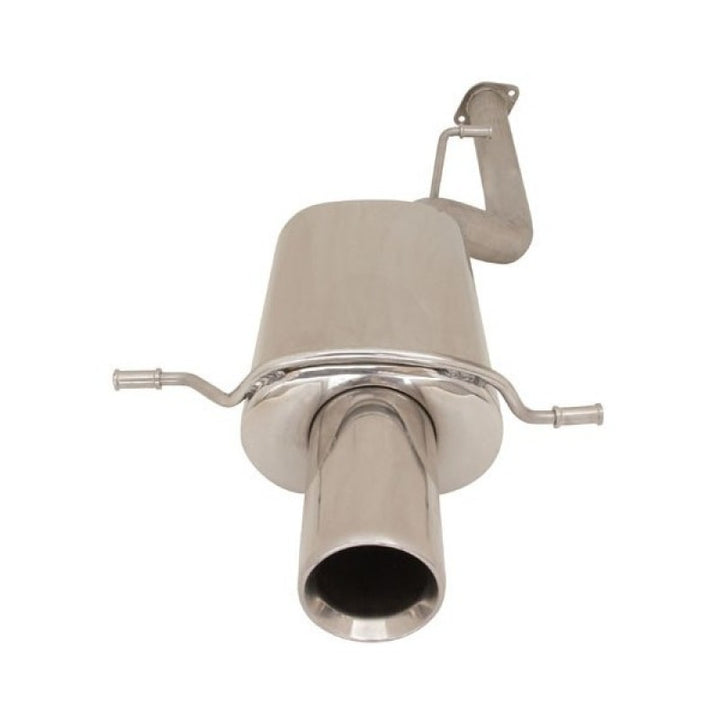 Turbo XS 04-08 Forester XT Axle Back 4in Polished Stainless Tip Muffler - Bull Strap