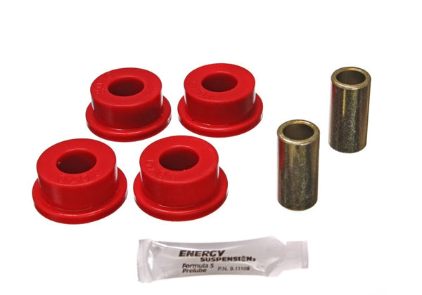 Energy Suspension 80-98 Ford F-250 4WD/F350 4WD Red Front Frame Shackle Bushing Set - Bull Strap