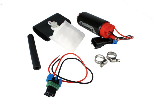 Aeromotive 340 Series Stealth In-Tank E85 Fuel Pump - Offset Inlet - Bull Strap