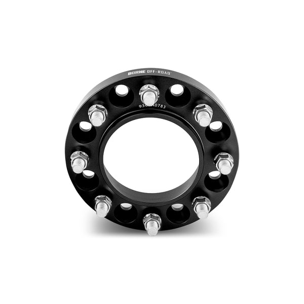 Borne Off-Road Wheel Spacers 8x180 124.1 45 M14 Black - Bull Strap