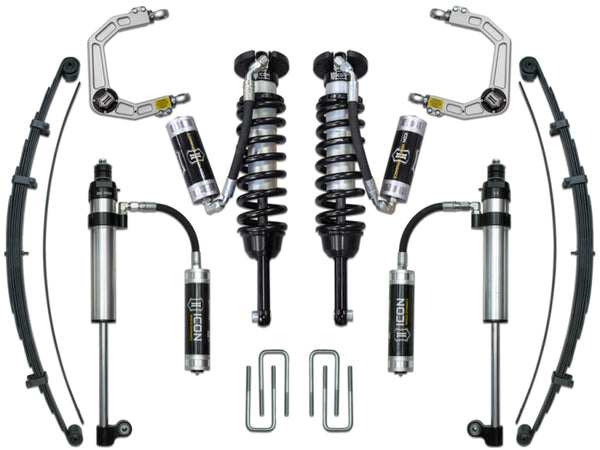 ICON 05-15 Toyota Tacoma 0-3.5in/16-17 Toyota Tacoma 0-2.75in Stage 8 Suspension System w/Billet Uca - Bull Strap