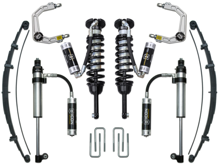 ICON 05-15 Toyota Tacoma 0-3.5in/16-17 Toyota Tacoma 0-2.75in Stage 8 Suspension System w/Billet Uca - Bull Strap