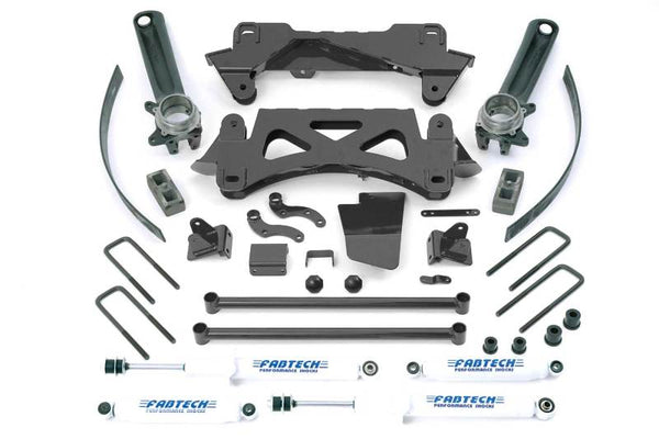 Fabtech 95.5-04 Toyota Tacoma 6 Cyl 2/4WD 6 Lug 6in Perf Sys w/Perf Shks - Bull Strap