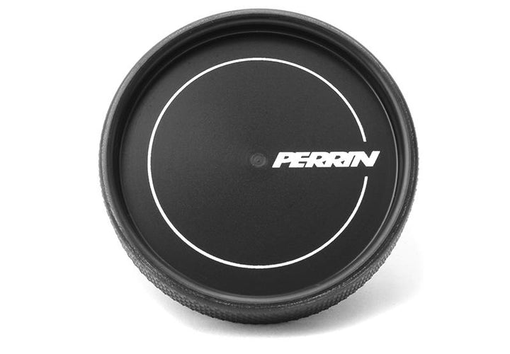 PERRIN 02-25 Subaru Impreza/WRX/STI & 13-25 Crosstrek/BRZ/FR-S/GR86/GR86 Oil Fill Cap - Black - Bull Strap