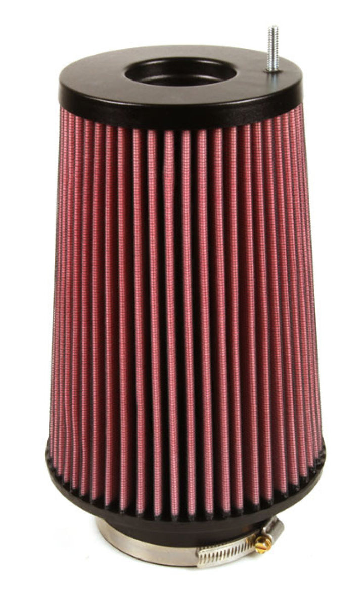 K&N Universal Filter Round Tapered 4in FlangeID / 6.625in Base OD / 5.25in Top OD / 9.5in Height - Bull Strap