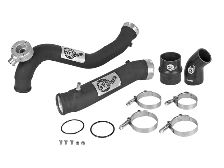 aFe BladeRunner 3in Alum Hot and Cold Intercooler Tube Kit 2019 Ford Ranger 2.3L (t) - Bull Strap