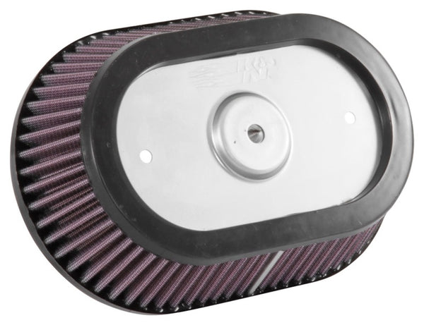 K&N Universal Custom Air Filter - Oval Shape 9.313in OD / 2.375 Height - Bull Strap