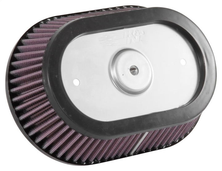K&N Universal Custom Air Filter - Oval Shape 9.313in OD / 2.375 Height - Bull Strap