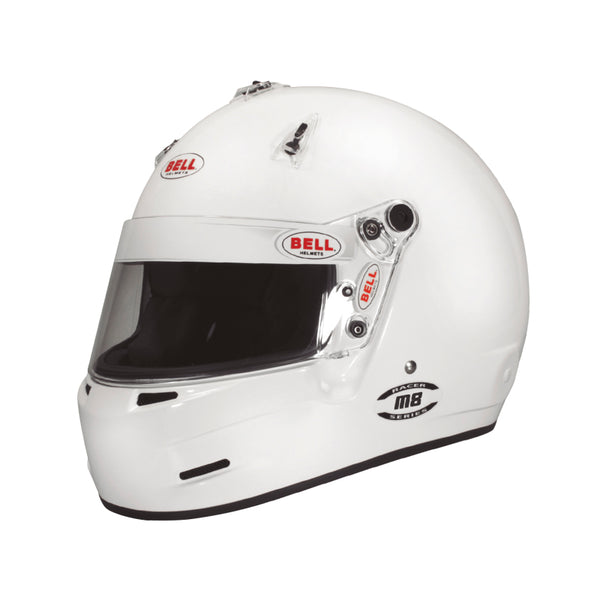 Bell M8 SA2020 V15 Brus Helmet - Size 58-59 (White) - Bull Strap