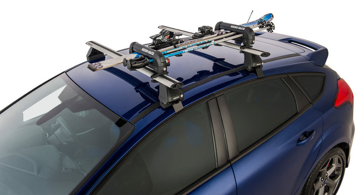 Rhino-Rack Universal Ski Carrier - Fits 2 Pairs of Skis - Black - Bull Strap