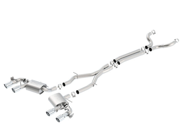 Borla 2017+ Chevy Camaro ZL1 6.2L S-Type Catback Exhaust w/ Dual Split Rear Exit - Bull Strap