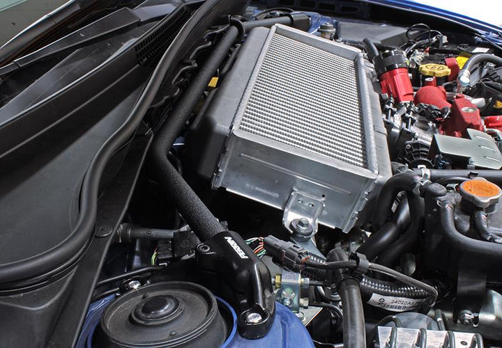 PERRIN 08-14 WRX/STI/Impreza / 14-18 Forester / 13-17 Crosstrek / 05-09 Legacy FR Strut Brace - Blk - Bull Strap