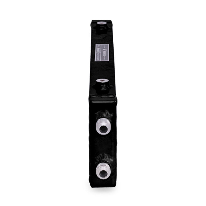 Mishimoto Universal Large Bar and Plate Dual Pass Black Oil Cooler - Bull Strap