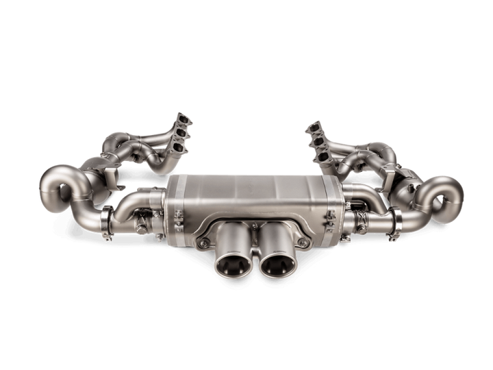 Akrapovic 21-22 Porsche 911 GT3/GT3 RS (992) Slip-On Race Line (Titanium) w/Titanium Tips - Bull Strap