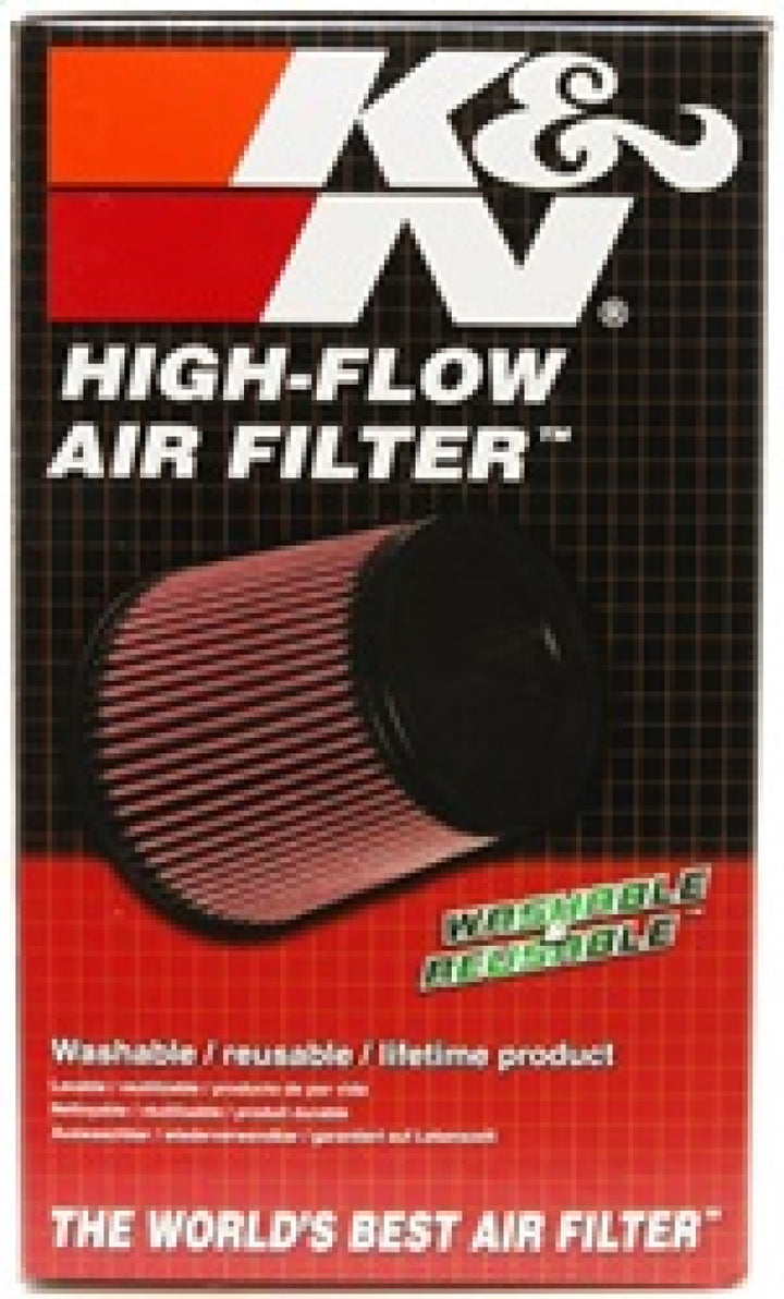 K&N Universal Rubber Filter 2.75in Flange ID x 5.875in Base OD x 4.75in Top OD x 7in Height - Bull Strap