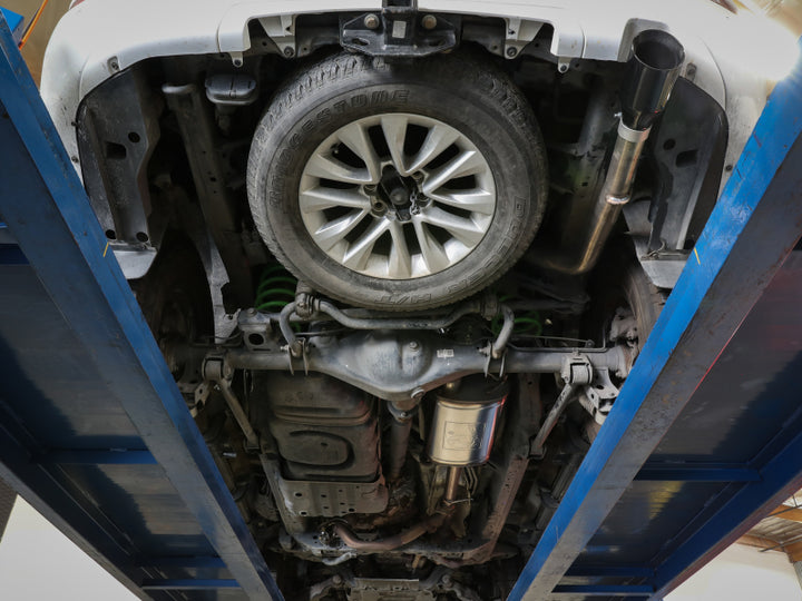 aFe POWER Vulcan Series 2-1/2in 304SS Cat-Back Exhaust 10-21 Lexus GX460 V8-4.6L w/ Polished Tip - Bull Strap