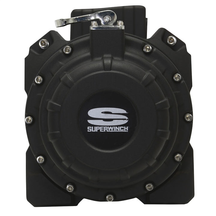 Superwinch 18000 LBS 12V DC 33/64in x 79 ft Synthetic Rope Tiger Shark 18000SR Winch - Bull Strap