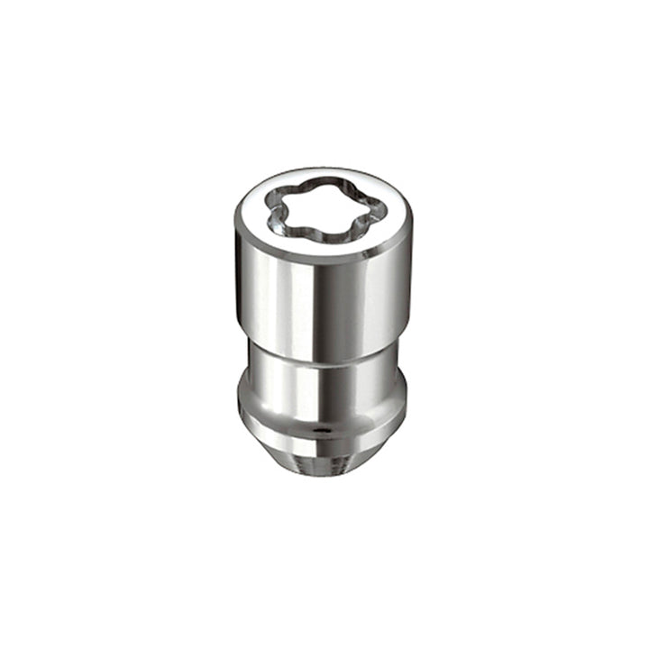 McGard Wheel Lock Nut Set - 4pk. (Cone Seat) M12X1.5 / 19mm & 21mm Dual Hex / 1.46in. L - Chrome - Bull Strap