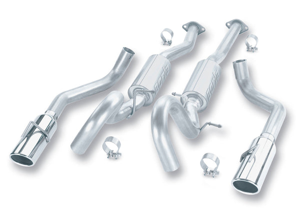 Borla 99-04 Ford Mustang 4.6L V8  Catback Exhaust - Bull Strap