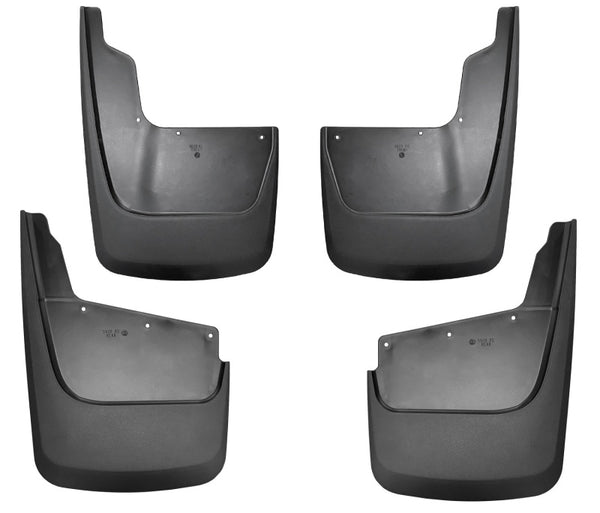 Husky Liners 20-23 Chevrolet Silverado 2500/3500 HD (Excl. Dually) Front/Rear Mud Guards - Black - Bull Strap