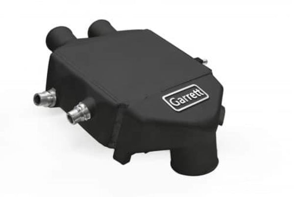 Garrett 2015+ BMW M3/M4 (F80 M3 / F82 F83 M4) Air/Water Performance Intercooler -Black - Bull Strap
