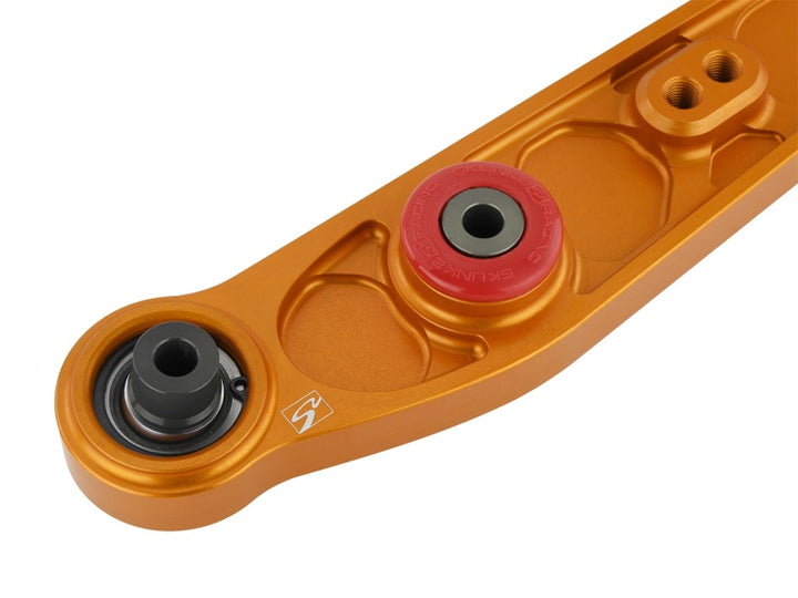 Skunk2 Honda/Acura EG/DC Alpha Series Rear Lower Control Arm Set - Gold - Bull Strap