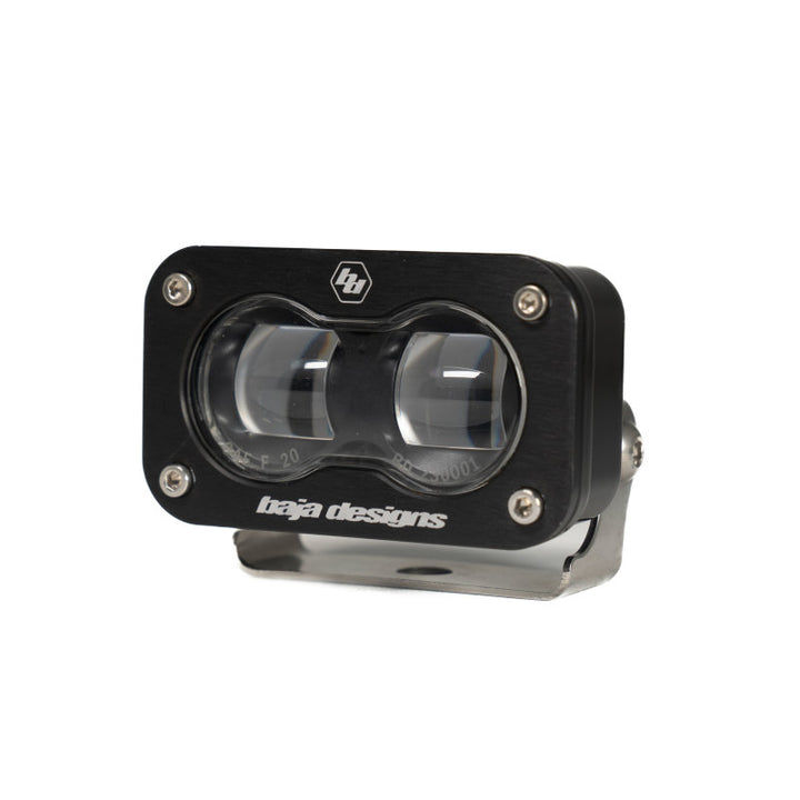 Baja Designs Universal S2 SAE Spot LED (Pair) - Clear - Bull Strap