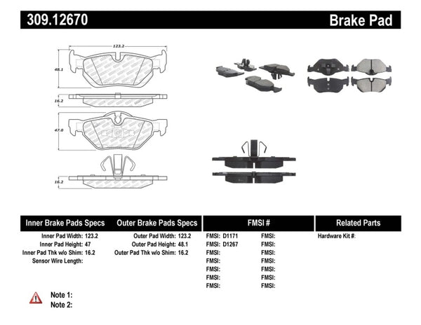 StopTech Performance Brake Pads - Bull Strap