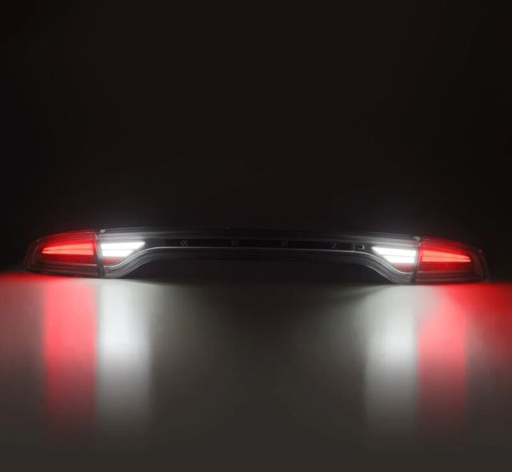AlphaRex 15-23 Dodge Charger Nova-Series LED Tail Lights - Alpha-Black - Bull Strap