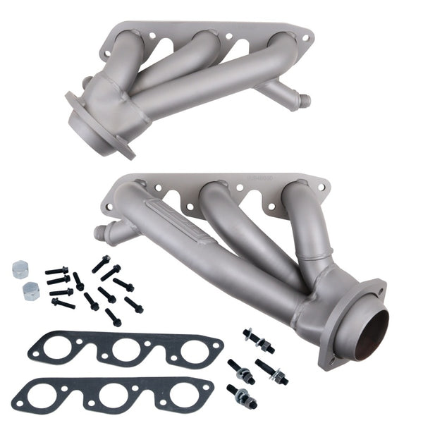 BBK 99-04 Ford Mustang V6 Shorty Tuned Length Exhaust Headers - 1-5/8 Titanium Ceramic - Bull Strap