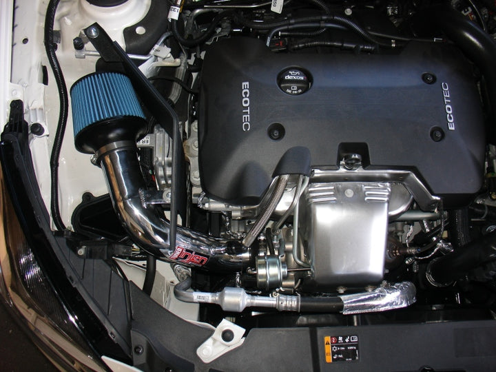 Injen 13 Chevy Malibu 2.0L (T) Black Tuned Air Intake w/ MR Tech - Bull Strap