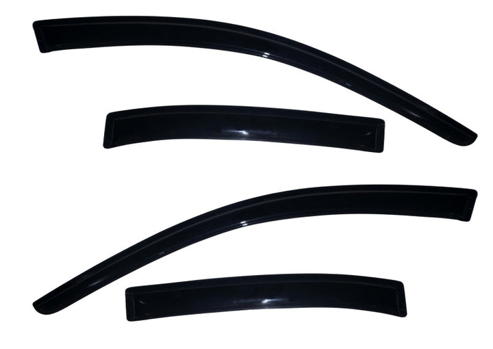 AVS 13-15 Chevy Malibu Ventvisor Outside Mount Window Deflectors 4pc - Smoke - Bull Strap