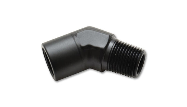 Vibrant 1/8in NPT Female to Male 45 Degree Pipe Adapter Fitting - Bull Strap