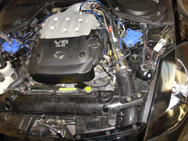 Injen 03-06 350Z 3.5L V6 Polished Cold Air Intake - Bull Strap